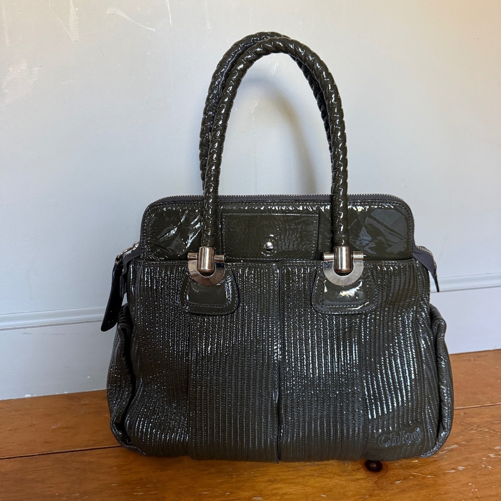 Chloe Patent Leather Tote Large
